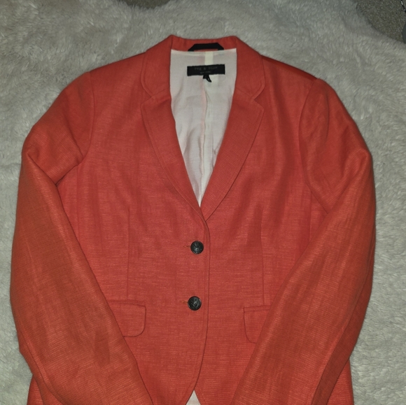 RAG & BONE Bailey Tangerine Twill Linen Blend blazer Size 8 - Picture 8 of 15